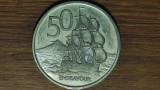Noua Zeelanda - moneda de colectie - 50 cents 1975 - CAMEO PROOF - tiraj 8.000 !