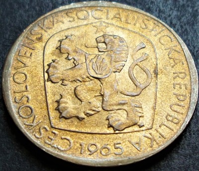 Moneda 3 COROANE - RS CEHOSLOVACIA, anul 1965 *cod 1632 B = PATINA SUPER foto