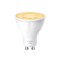 BEC LED wireless TP-LINK, 350lm, 2.9W, fasung GU10, lumina calda 2700K , control prin smartph.cu apl.Tapo, ajustare automata a luminii in fct. de mom