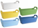 Cumpara ieftin Set 5 cutii depozitare lemn 31.5x12.5x9 cm