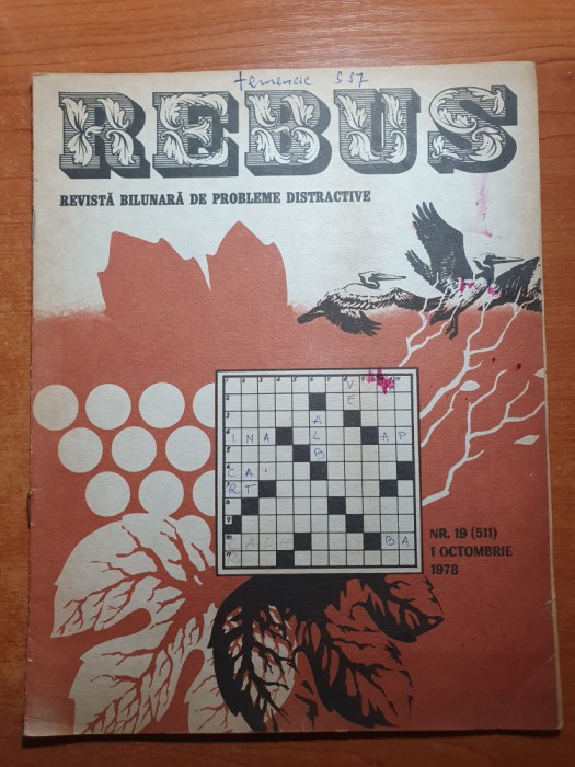 revista rebus 1 octombrie 1978