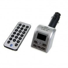 Modulator FM cu bluetooth BF805, USB, slot card SD foto