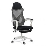 SCAUN ERGONOMIC CU SUPORT DE PICIOARE OFF 424 ALB