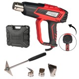 Pistol aer cald Raider 2000W cu 2 trepte, temperatura reglabila si 5 accesorii