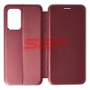 Husa Flip Cover Samsung Galaxy A52s 5G, Protectie Integrala, Model Round, Culoare Wine