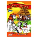 Capra cu trei iezi - Carte de colorat