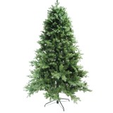 Brad de craciun artificial, inaltime 150 cm, suport metalic inclus, ramuri bogate, clasic, verde, Oem