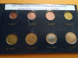 Monede euro=set 1cent-2 euro din 1999,2000, 2001, 2002, din UE (vezi descrierea), Europa