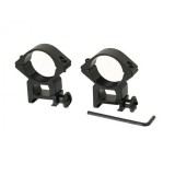 Cumpara ieftin Inele de montura pentru lunete airsoft IdeallStore&reg;, 22 mm, metalice, negre