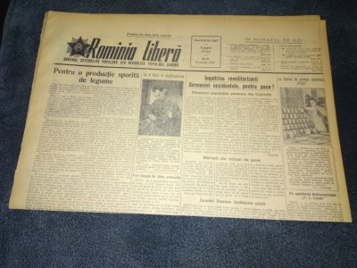 ZIARUL ROMANIA LIBERA 15 MARTIE 1955 foto