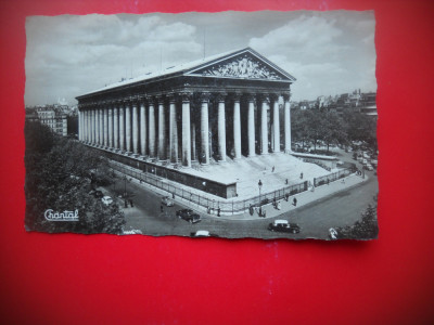 HOPCT 88511 BISERICA MADELEINE PARIS IN 1961 FRANTA-STAMPILOGRAFIE-CIRCULATA foto