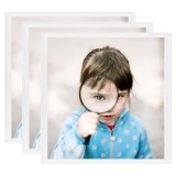 Cumpara ieftin Rame foto colaj pentru masă, 3 buc., alb, 30x30 cm MDF
