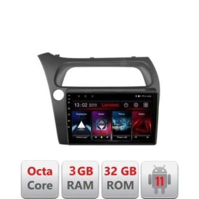 Navigatie Honda Civic Hatchback 2006-2012 Octa Core cu Android Radio Bluetooth Internet GPS WIFI 3+32GB LENOVO LITE CarStore Technology foto