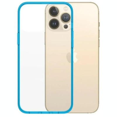 Husa Cover Panzer Clear Case pentru iPhone 13 Pro Max Albastru foto