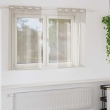 Perdele cu perdele 2 pcs Nisip 140 x 140 cm Poliester