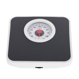 Cantar corporal mecanic, Adler, Precizie 1 kg, Negru/Alb