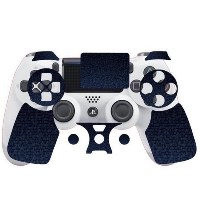 Folie Skin Compatibila cu Controller Sony Playstation 4 - ApcGsm Wraps HoneyComb Blue foto