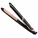 Placa de par BaByliss ST391E Super Smooth, placi Tourmaline-Ceramice, 6 setari temperatura, Ionizare, Negru/Roz