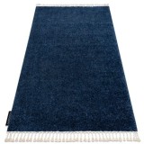 Covor Berber 9000 albastru inchis Franjuri shaggy, 80x150 cm
