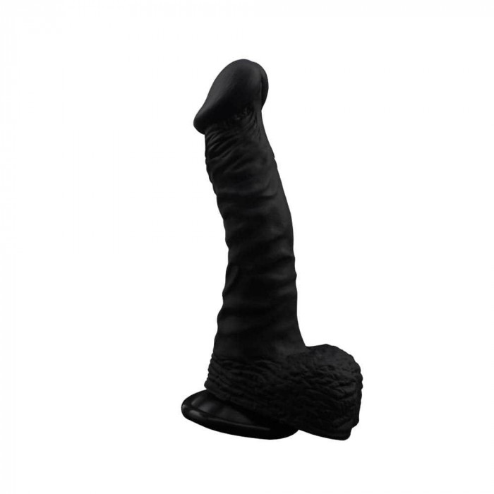 Dildo Realistic Naked Legend Politician, Negru, 19.5 cm