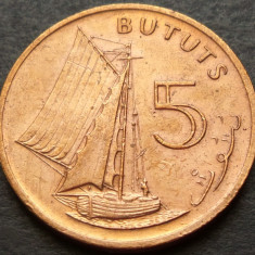 Moneda exotica 5 BUTUTS - GAMBIA, anul 1971 * cod 2960