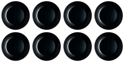 Set farfurii 8 piese pentru Fructe, Opal, Negre, diametru 18 cm foto