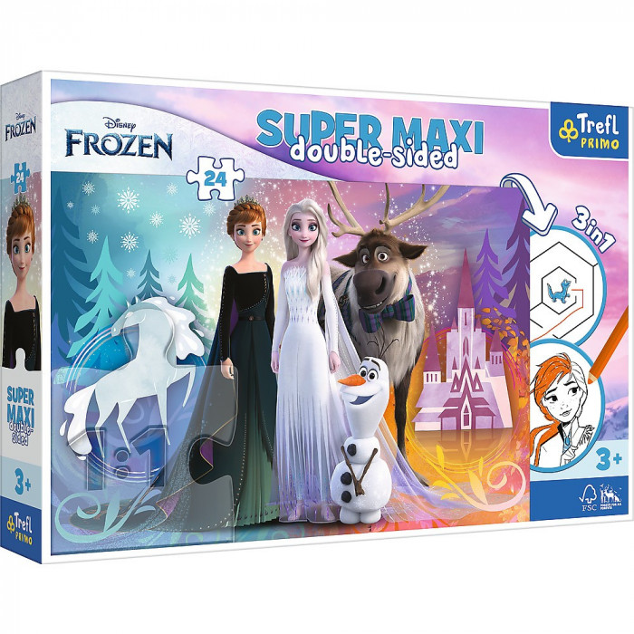 PUZZLE TREFL PRIMO 24 SUPER MAXI DISNEY FROZEN 2 REGATUL INGHETAT SuperHeroes ToysZone