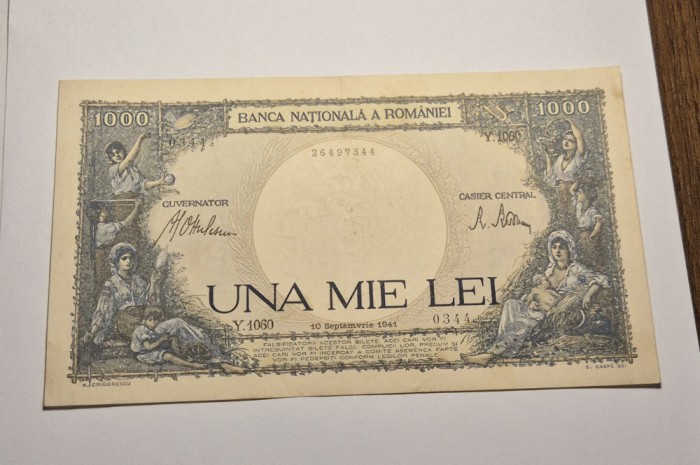 1000 lei 1941 XF