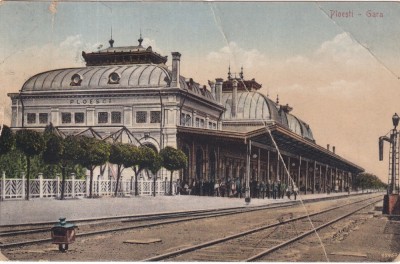 Ploesti. Gara (circulata 1925) foto