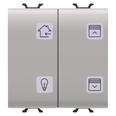Panou cu simboluri 4 canale 2M Gewiss Chorus KNX bej MAT GW13787