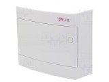 Carcasă pentru aparatură modulară IP40, albă, 12 module, ABS