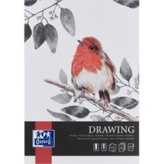 BLOC DESEN OXFORD DRAWING A4, 25 FILE, HARTIE 200 G/MP, FSC&Acirc;&reg; MIX70%, COLECTIA