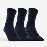 SET DE 3 PERECHI DE ȘOSETE LUNGI DE TENIS DECATHLON RS 500 BLEUMARIN, Artengo