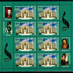 Romania 2008 - Iasi - 600 de ani, minicoli 8 timbre + 4 vigniete, MNH - LP 1813a