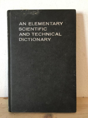 W. E. Flood, Michael West - An Elementary Scientific and Technical Dictionary foto