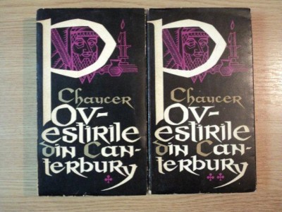 POVESTIRILE DIN CANTERBURY de GEOFFREY CHAUCER ,1964 VOL.I-II foto