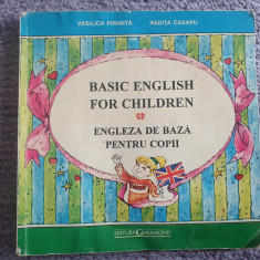 Engleza de baza pentru copii, Vasilica Firimita, Ed Garamond, 142 pag