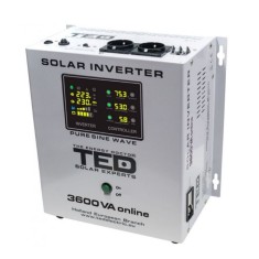 Invertor solar de la 48V la 230V 5100VA/3500W MPPT unda sinusoidala TED003898 SafetyGuard Surveillance foto