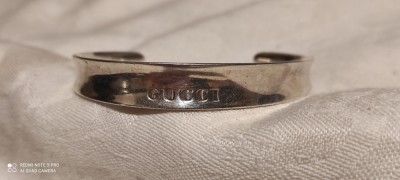 GUCCI luxury BRATARA argint REGLABILA impecabila MASIVA superba ITALIA eleganta foto