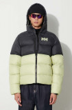 Helly Hansen geacă ACTIVE PUFFY JACKET bărbați, culoarea verde, de iarnă 53523