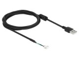 Cablu USB 2.0 DELOCK 1,5m USB A 4 pini 28AWG Negru 12089