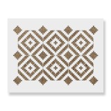 Sablon Perete vopsire, tencuiala 900x600x0.7mm Urban Tribal Refolosibil, model MXSP7105