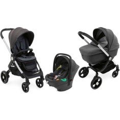 Carucior 3in1 Chicco Alysia Anthracite, gri, 0 luni+