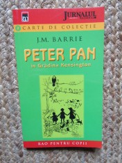 Peter Pan in Gradina Kensington, J.M. Barrie, Editura Rao, Poveste copii, Aventura, Coperta Brosata, Limba Romana