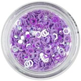 Paiete - hexagoane cu gol &icirc;n mijloc, violet deschis, INGINAILS