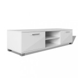 Cumpara ieftin Dulap TV, alb extralucios, 120 x 40,3 x 35 cm