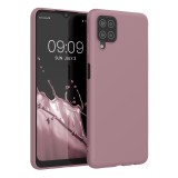 Husa Kwmobile pentru Samsung Galaxy A12, Roz deschis, Silicon, KWM000012BL055C, Carcasa