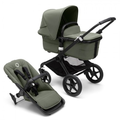 Carucior Bugaboo Fox 3 Black Forest Green 2 in 1 foto