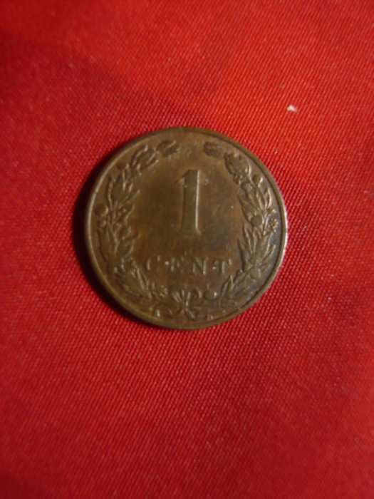 Moneda 1Cent 1906 Olanda ,bronz , cal.f.buna