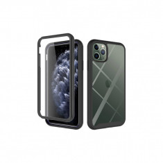 Husa Compatibila cu iPhone 11 Pro Max cu Folie Protectie Techsuit Defense360 Pro Negru